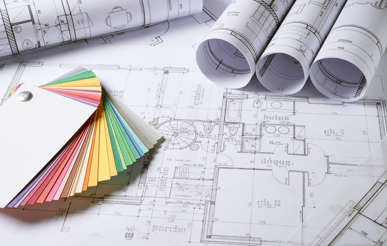 Plans d'architecte d'un programme immobilier neuf